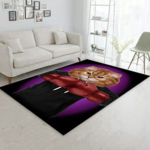 Boxer Cat Boxing Champion Area Rug For Christmas Bedroom Home Decor Floor Decor