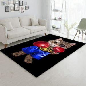 Boxer Champion Tabby Cat Area Rug Kitchen Rug Christmas Gift Decor Area Rug For Living Room Bedroom Rug Home Decor