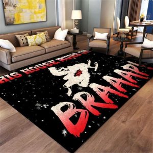 Braaap Motorcycles Cmx This House Runs On Nice Gift Area Rug Carpet Area Rug For Living Room Bedroom Rug Home Decor