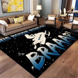 Braaap Motorcycles Polaris This House Runs On Nice Gift Area Rug Carpet Area Rug For Living Room Bedroom Rug Home Decor