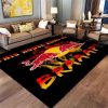 Braaap Motorcycles Red Bull This House Runs On Area Rug Carpet Area Rug For Living Room Bedroom Rug Home Decor