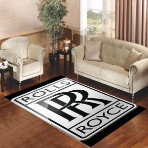 Brand Rolls Royces Symbol Logo Living Room Carpet Rugs Area Rug For Living Room Bedroom Rug Home Decor