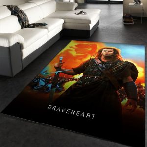 Braveheart 1995 Area Rug Movie Rug Floor Decor Home Decor Area Rug For Living Room Bedroom Rug Home Decor