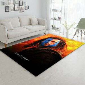 Braveheart Area Rug Art Painting Movie Rugs Christmas Gift Decor Area Rug For Living Room Bedroom Rug Home Decor