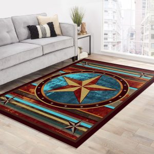 Bright Western Rug Carpet Rug Room Decor Rug