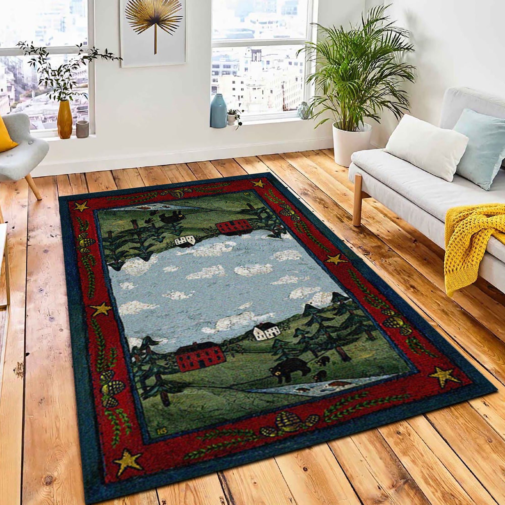 Brookside Bear Area Rug Rustic Cabin & Lodge Area Rug Home Decor Rug Brookside Bear Area Rug Rustic Cabin & Lodge Area Rug Home Decor Rug