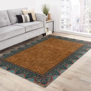 Brown Western Rug 2 Carpet Rug Home Decor Rug