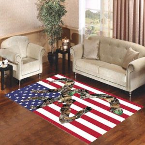 Browning Deer Camo American Flag Living Room Carpet Rugs Area Rug For Living Room Bedroom Rug Home Decor