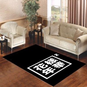 Bts Papilon Logo Living Room Carpet Rugs Area Rug For Living Room Bedroom Rug Home Decor
