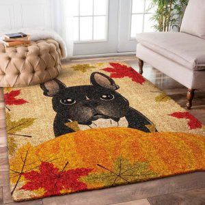 Bulldog Thanksgiving Hn0910017R Rug Carpet Area Rug For Living Room Bedroom Rug Home Decor