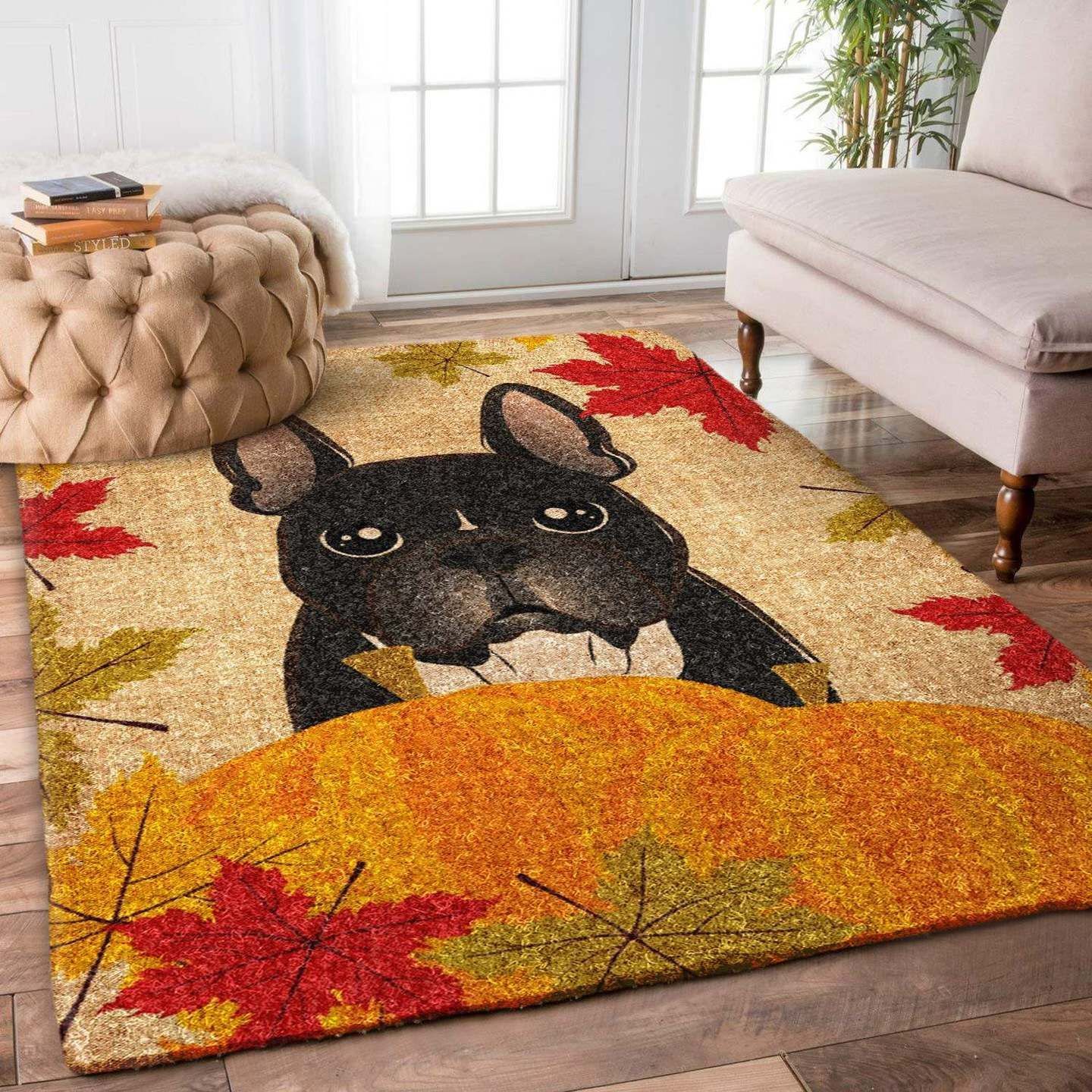 Bulldog Thanksgiving Hn0910017R Rug Carpet Area Rug For Living Room Bedroom Rug Home Decor Bulldog Thanksgiving Hn0910017R Rug Carpet Area Rug For Living Room Bedroom Rug Home Decor