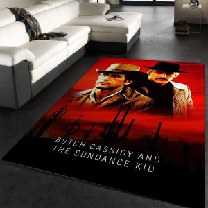 Butch Cassidy Rug Movie Rug Family Gift Decor Area Rug For Living Room Bedroom Rug Home Decor