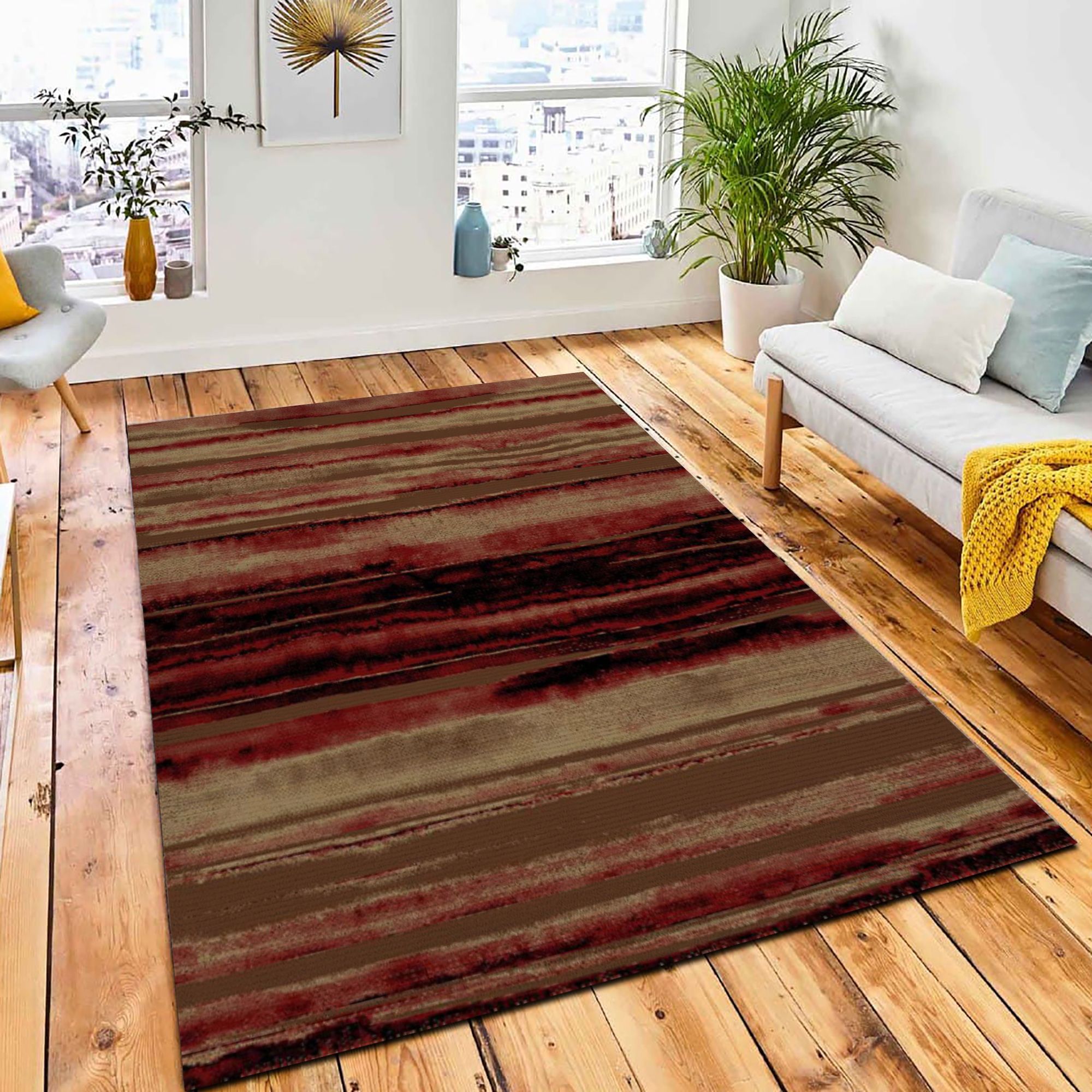 Cabin Sunset Area Rug Rustic Cabin & Lodge Area Rug Living Room Rug Cabin Sunset Area Rug Rustic Cabin & Lodge Area Rug Living Room Rug