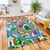 Carpet Road Vector Seamless Pattern Carpet Rug Kid Play Rug Home Decor