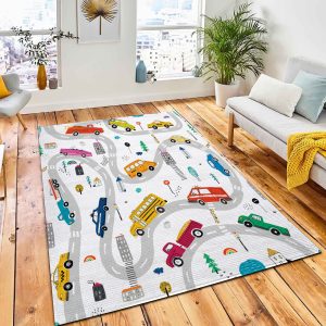 Cars On City Road Hand Rug Carpet Kids Rug Room Decor