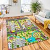 Cartoon City Vector Landscape Kids Area Carpet Rug City Rug Room Decor