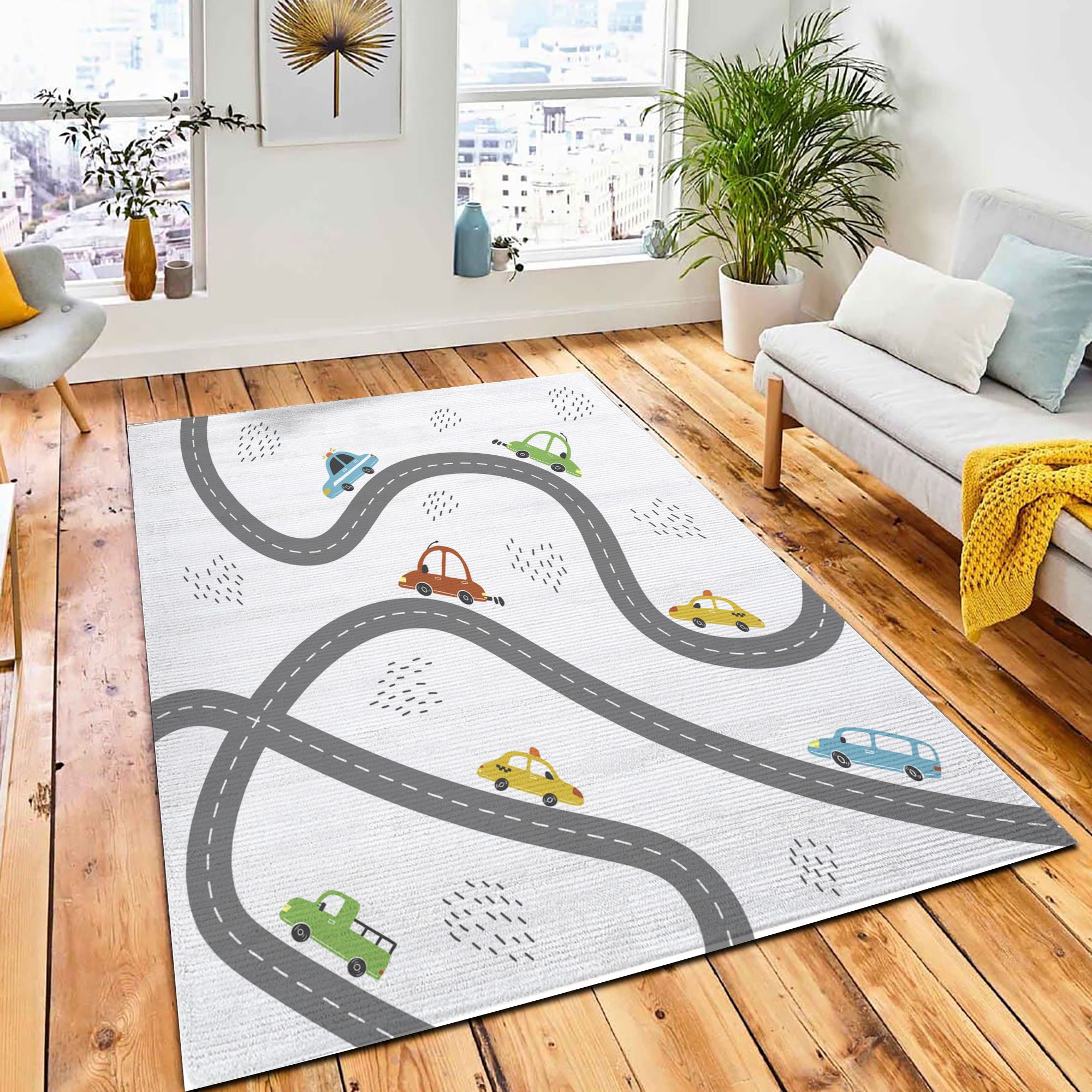 Cartoon Cute Kids Map Car Area Carpet Rug City Rug Room Decor Cartoon Cute Kids Map Car Area Carpet Rug City Rug Room Decor