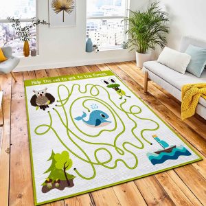 Cartoon Education Will Continue Logical Area Rug Nursery Rug Home Decor
