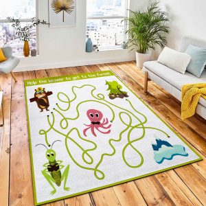 Cartoon Education Will Continue Logical Rug Carpet Kid Play Rug Home Decor
