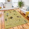 Cartoon Kids Maze Dinosaur World Rug Carpet Nursery Rug Home Decor