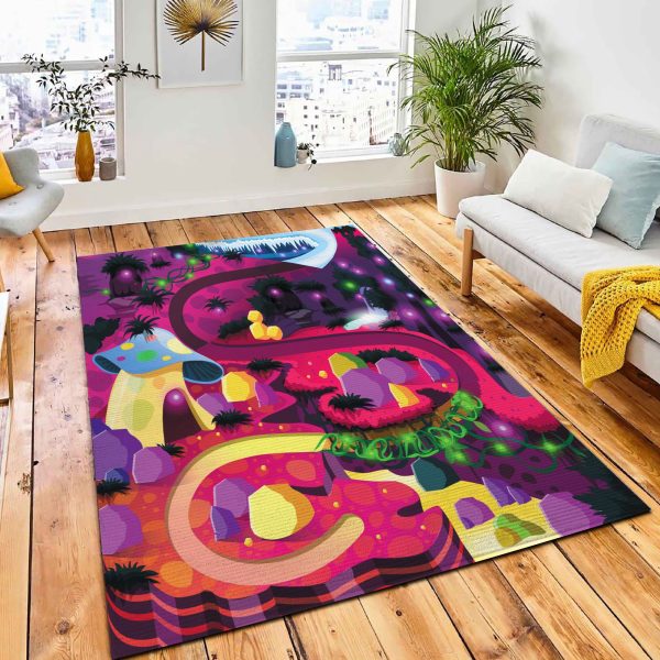 Cartoon Map Monster Land Board Rug Nursery Rug Room Decor
