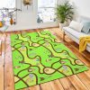 Cartoon Map Seamless Pattern Roads Rug Carpet City Rug Home Decor