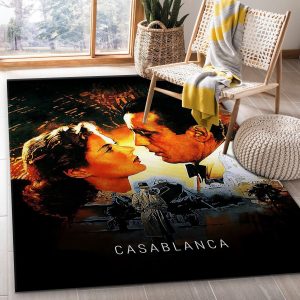 Casablanca 1942 Area Rug Movie Rug Christmas Gift Decor Area Rug For Living Room Bedroom Rug Home Decor