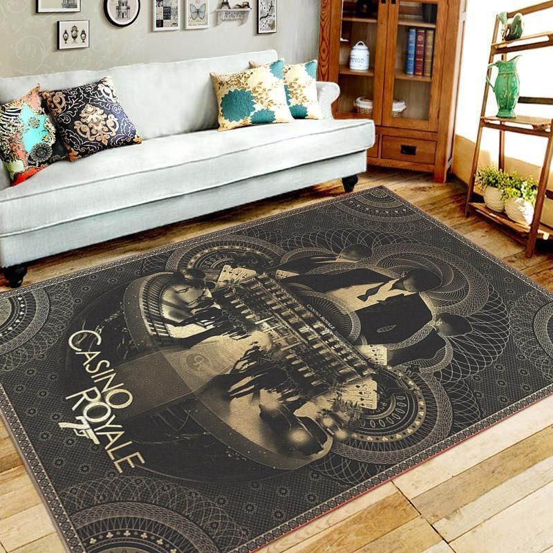 Casino Royale 007 Area Rug – Home Decor – Bedroom Living Room Decor Casino Royale 007 Area Rug – Home Decor – Bedroom Living Room Decor