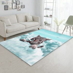 Cat Area Rug Bedroom Rug Us Gift Decor Area Rug For Living Room Bedroom Rug Home Decor
