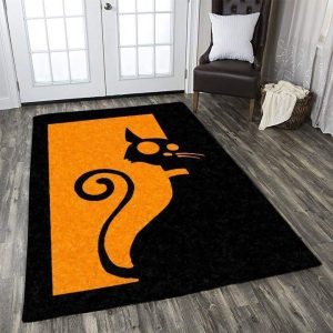 Cat Halloween Area Rugs Living Room Carpet Bedroom Carpet