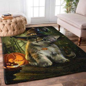 Cat Halloween Area Rugs Living Room Carpet  Floor Rugs