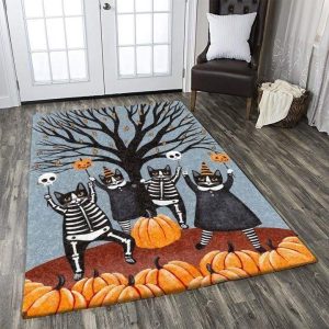 Cat Halloween Area Rugs Living Room Carpet  Rug The Us Decor
