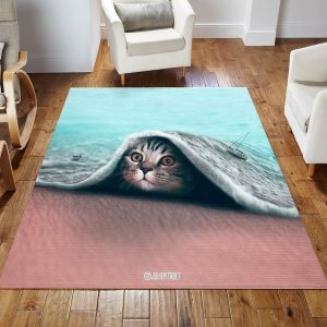 Cat Ver2 Area Rug For Christmas Living Room Rug Family Gift Decor Area Rug For Living Room Bedroom Rug Home Decor