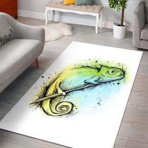 Chameleon Ink  Living Room Area Rug  Christmas Gift Floor Decor Home Decor