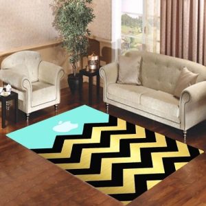 Chevron Gold Black Apple Living Room Carpet Rugs Area Rug For Living Room Bedroom Rug Home Decor