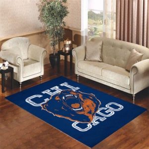 Chicago Bears Icons Wallpaper Living Room Carpet Rugs Area Rug For Living Room Bedroom Rug Home Decor