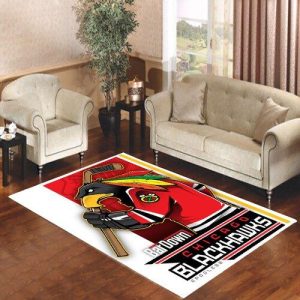 Chicago Blackhawk Mascot Logo Living Room Carpet Rugs Area Rug For Living Room Bedroom Rug Home Decor