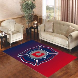 Chicago Fire Logo Living Room Carpet Rugs Area Rug For Living Room Bedroom Rug Home Decor
