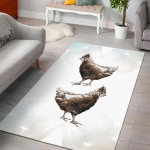 Chickens  Area Rug   Christmas Gift Floor Decor Home Decor