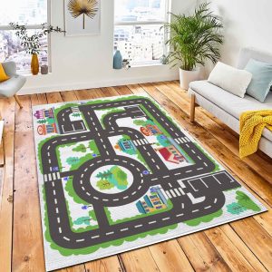 Children Board Game City Road Carpet Rug Kid Play Rug Home Decor