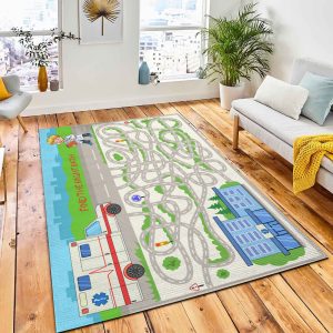 Children Maze Cartoon Cute Doctor Area Rug Carpet City Rug Home Decor