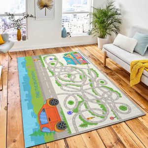 Children Maze Find Right Path Area Rug Carpet City Rug Home Decor