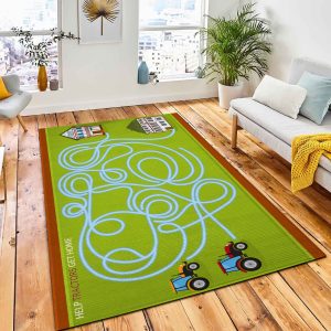 Childrens Game Help Tractor Find Area Carpet Rug City Rug Home Decor