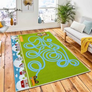 Childrens Game Help Work Machine Carpet Rug Nursery Rug Room Decor