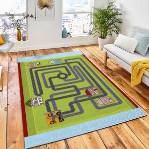 Childrens Game Working Cars Drive Area Carpet Rug Kids Rug Room Decor