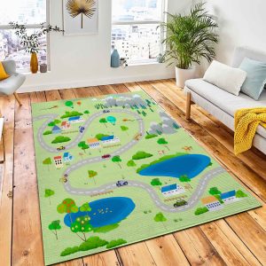 Childrens Map City View Above Carpet Rug City Rug Room Decor