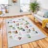 Christmas Illustration Map Winter City Rug Kid Play Rug Room Decor