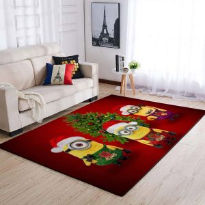 Christmas Minions Area Rug Movie Floor Cg89793 Rug Carpet Area Rug For Living Room Bedroom Rug Home Decor