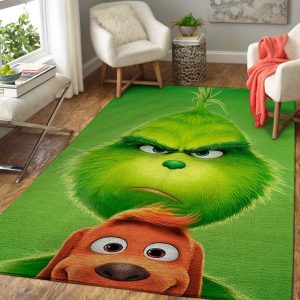 Christmas Movie Character The Grinch Area Rug Carpet Home Decor Area Rug For Living Room Bedroom Rug Home Decor