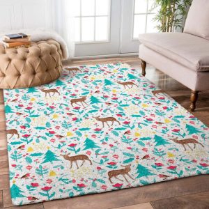 Christmas Reindeer Dn1810060R Rug Carpet Area Rug For Living Room Bedroom Rug Home Decor